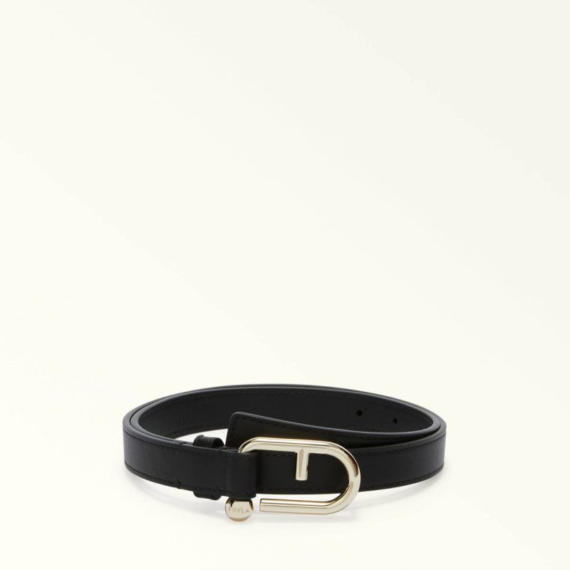 Furla Nuvola Fixed Belt Women Belts Nero