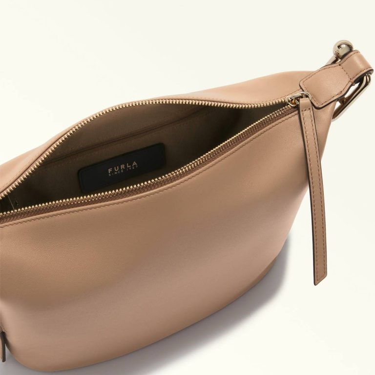 Furla Nuvola Shoulder Bag M Crossbodies Women Greige - Image 4
