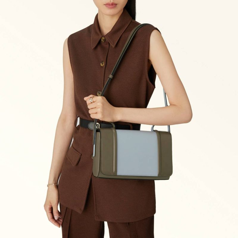 Furla Riva Crossbody S Women Nuvola+Sage Crossbodies - Image 2