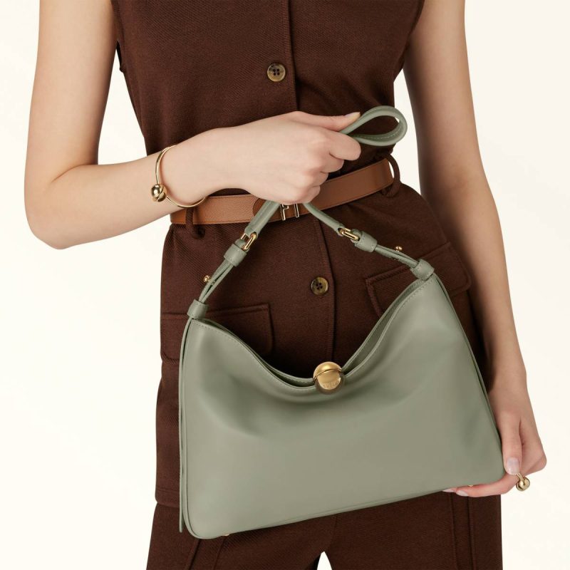 Furla Sfera Soft Shoulder Bag M Women Agave B Crossbodies - Image 2