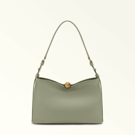 Furla Sfera Soft Shoulder Bag M Women Agave B Crossbodies
