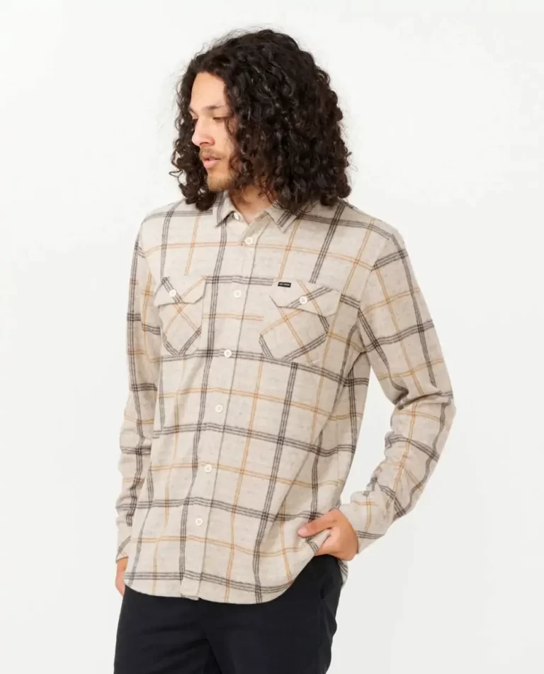Grid Long Sleeve Shirt Mens Rip Curl Shirts & Flannels - Image 2