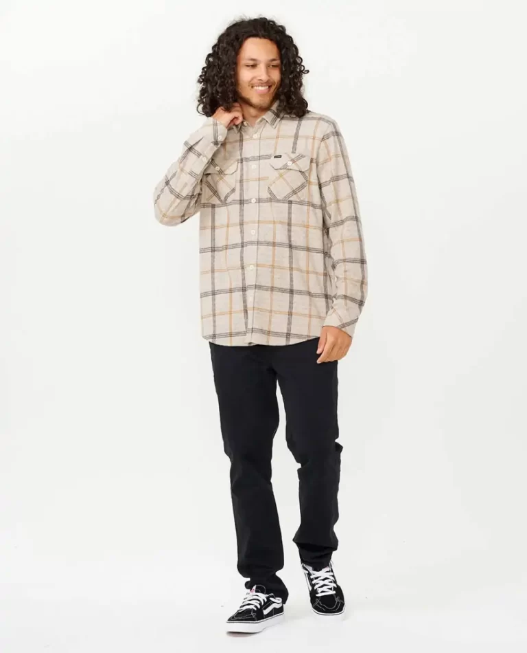 Grid Long Sleeve Shirt Mens Rip Curl Shirts & Flannels - Image 4