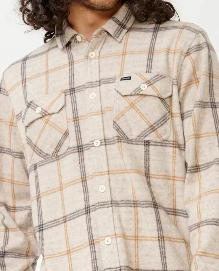 Grid Long Sleeve Shirt Mens Rip Curl Shirts & Flannels - Image 5