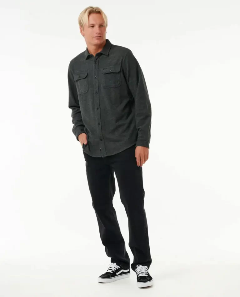 Grid Long Sleeve Shirt Rip Curl Mens Shirts & Flannels - Image 4