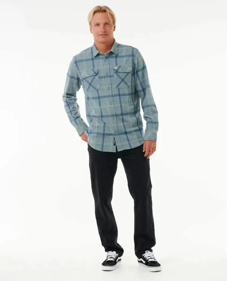 Grid Long Sleeve Shirt Rip Curl Shirts & Flannels Mens - Image 4