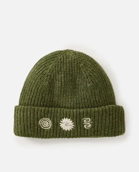 Hats & Beanies Rip Curl Saltwater Culture Art Shallow Beanie Mens