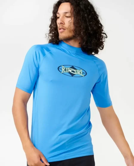 Heritage Oval Upf Short Sleeve Rash Guard Rash Guards Rip Curl Mens