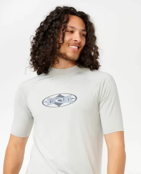 Heritage Oval Upf Short Sleeve Rash Guard Rip Curl Mens Rash Guards
