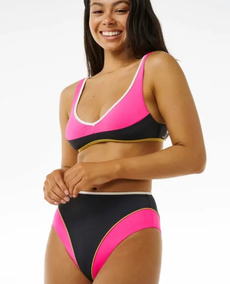 Hibiscus Heat Splice Full Coverage Bikini Bottom Women Rip Curl Bikini Bottoms