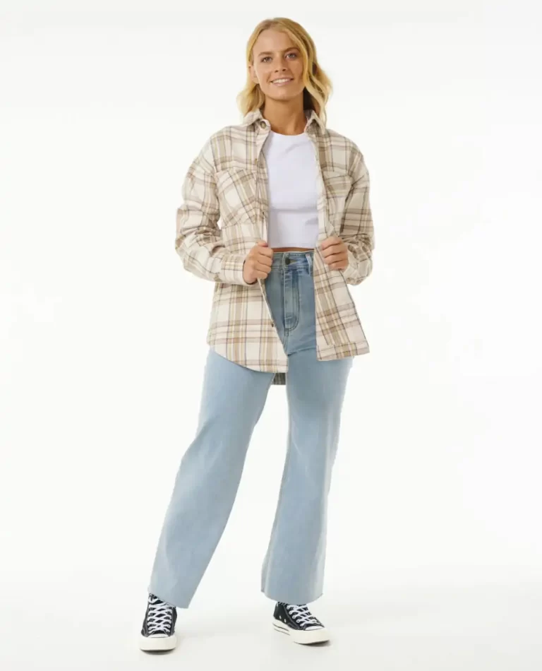 High Tide Soft Flannel Rip Curl Women Jackets - Image 4