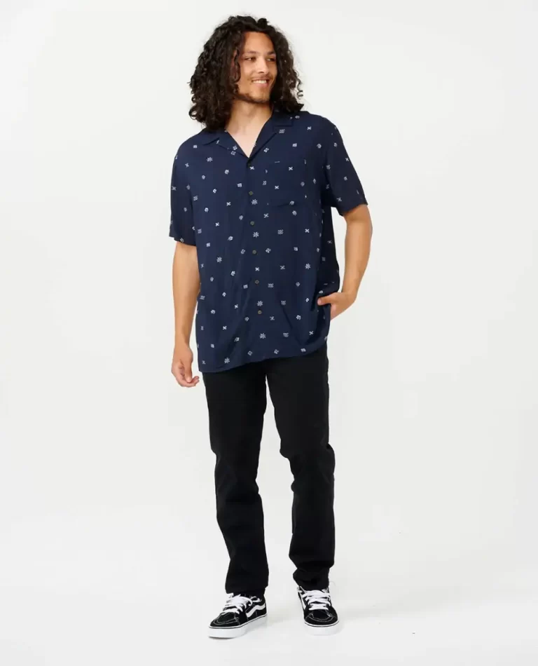 Hoffman Micro Short Sleeve Shirt Rip Curl Shirts & Flannels Mens - Image 4