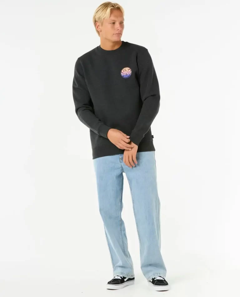 Hoodies & Fleece Mens Rip Curl Wettie Icon Crew - Image 4