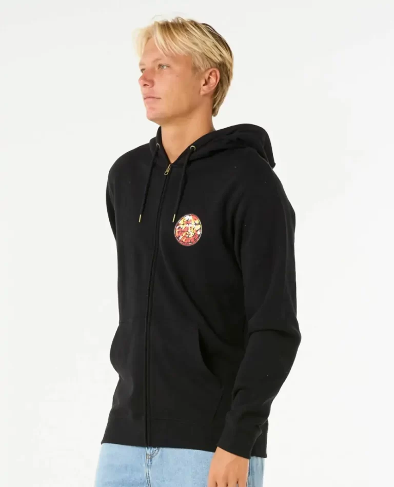 Hoodies & Fleece Mens Rip Curl Wettie Passage Icon Zip Through - Image 2