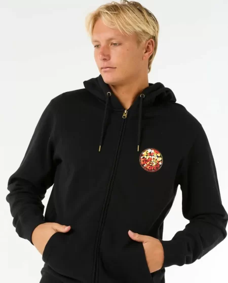 Hoodies & Fleece Mens Rip Curl Wettie Passage Icon Zip Through