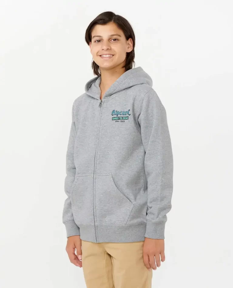 Hoodies & Fleece Rip Curl Kids Shred Till Dead Zip Through Fleece - Image 2