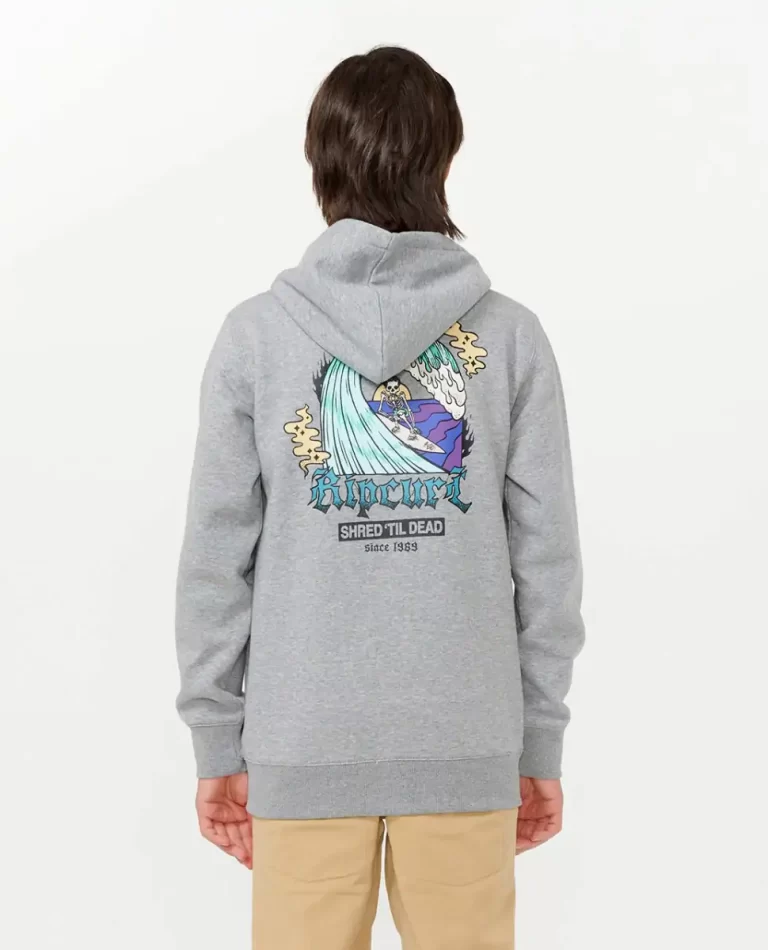 Hoodies & Fleece Rip Curl Kids Shred Till Dead Zip Through Fleece - Image 3