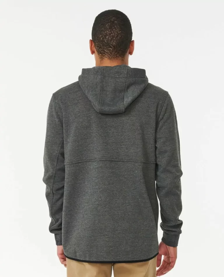Hoodies & Fleece Series Fleece In Charcoal Marle Departed Anti Rip Curl Mens - Image 3