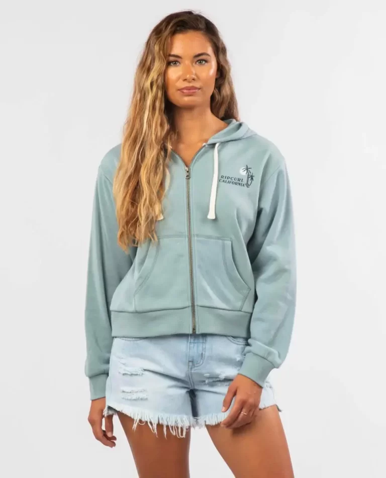 Hoodies & Fleece Women Rip Curl Diamond Bay Desto Zip Through Fleece Hood - Image 3