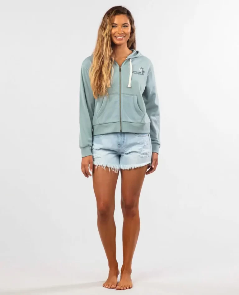 Hoodies & Fleece Women Rip Curl Diamond Bay Desto Zip Through Fleece Hood - Image 4