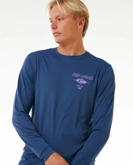 Icons Surflite Uv Long Sleeve Rash Guard Rip Curl Rash Guards Mens
