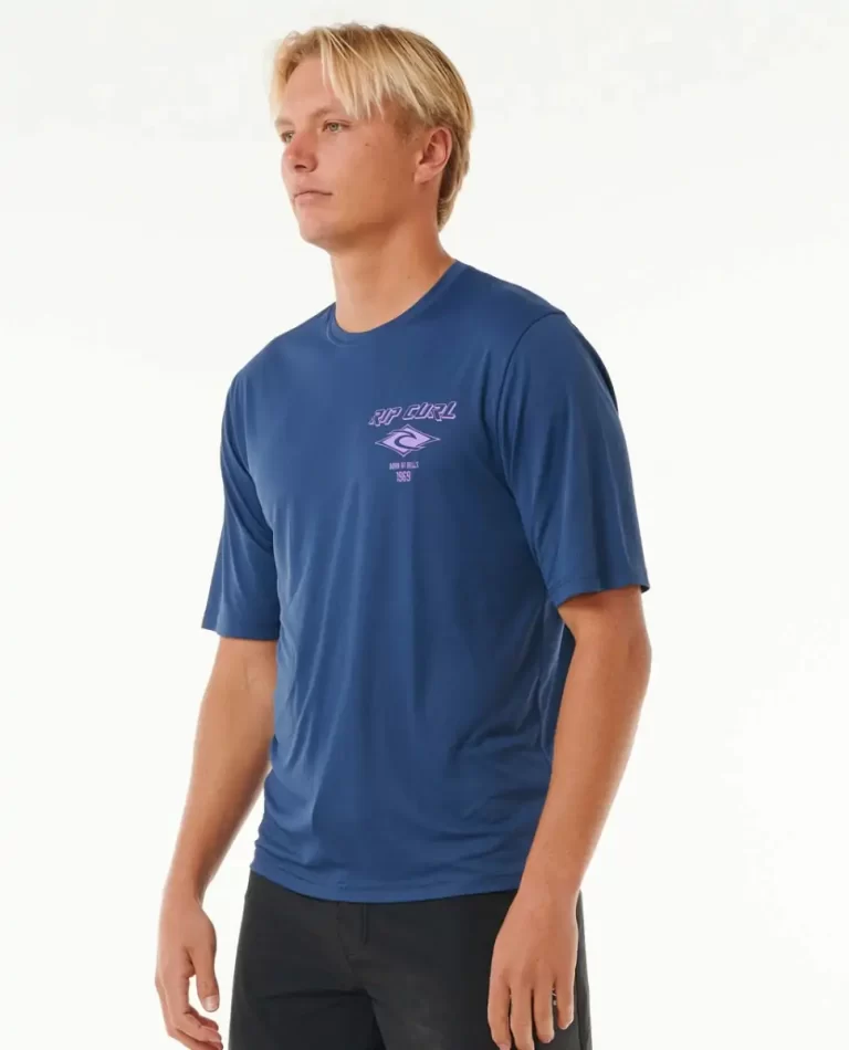 Icons Surflite Uv Short Sleeve Rash Guard Rip Curl Rash Guards Mens - Image 2