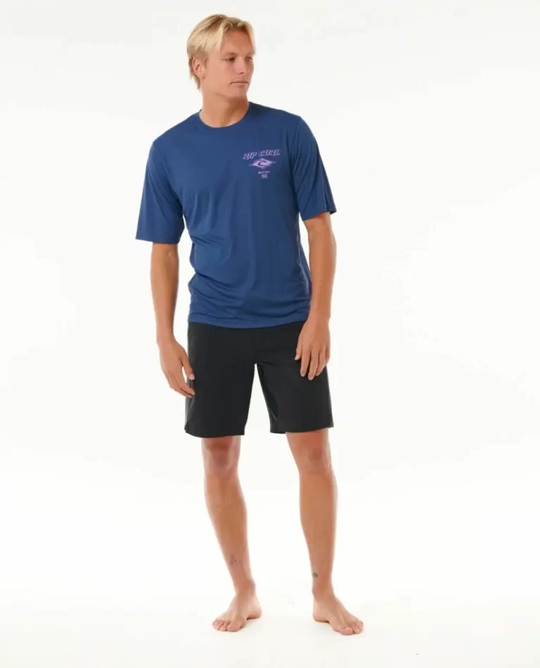 Icons Surflite Uv Short Sleeve Rash Guard Rip Curl Rash Guards Mens - Image 4