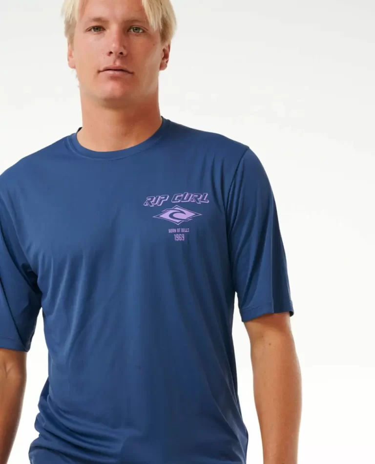 Icons Surflite Uv Short Sleeve Rash Guard Rip Curl Rash Guards Mens