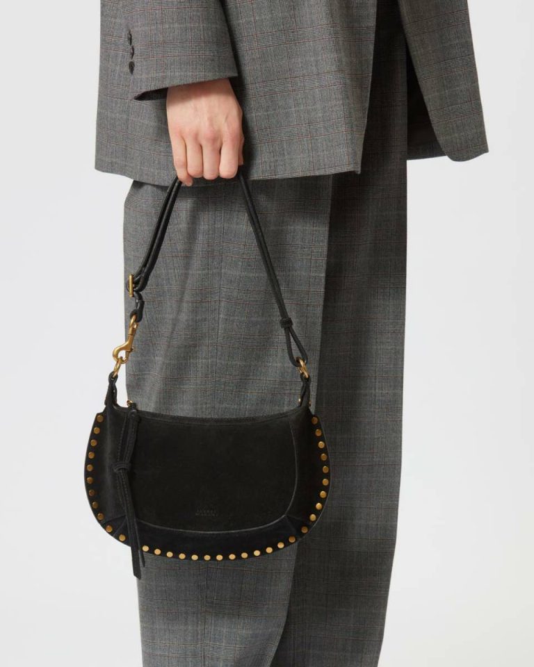 Isabel Marant Oskan Moon Bag Crossbody Bags Women Black - Image 3