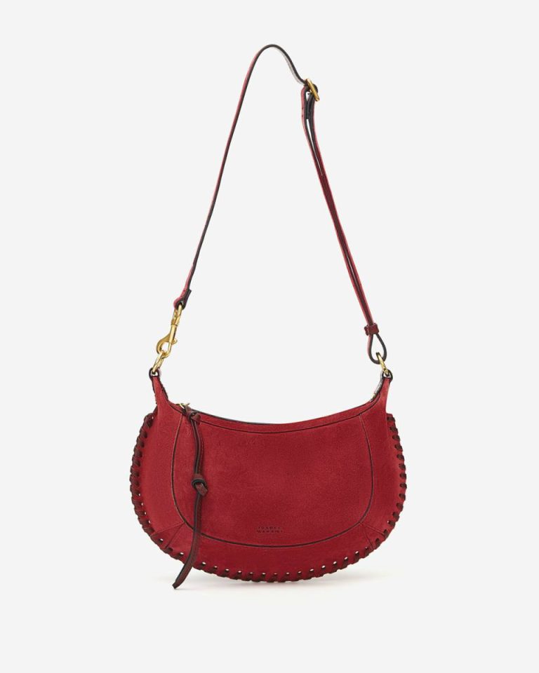Isabel Marant Women Oskan Moon Bag Berry Crossbody Bags - Image 4