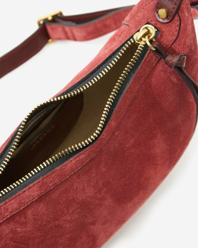 Isabel Marant Women Oskan Moon Bag Berry Crossbody Bags - Image 5