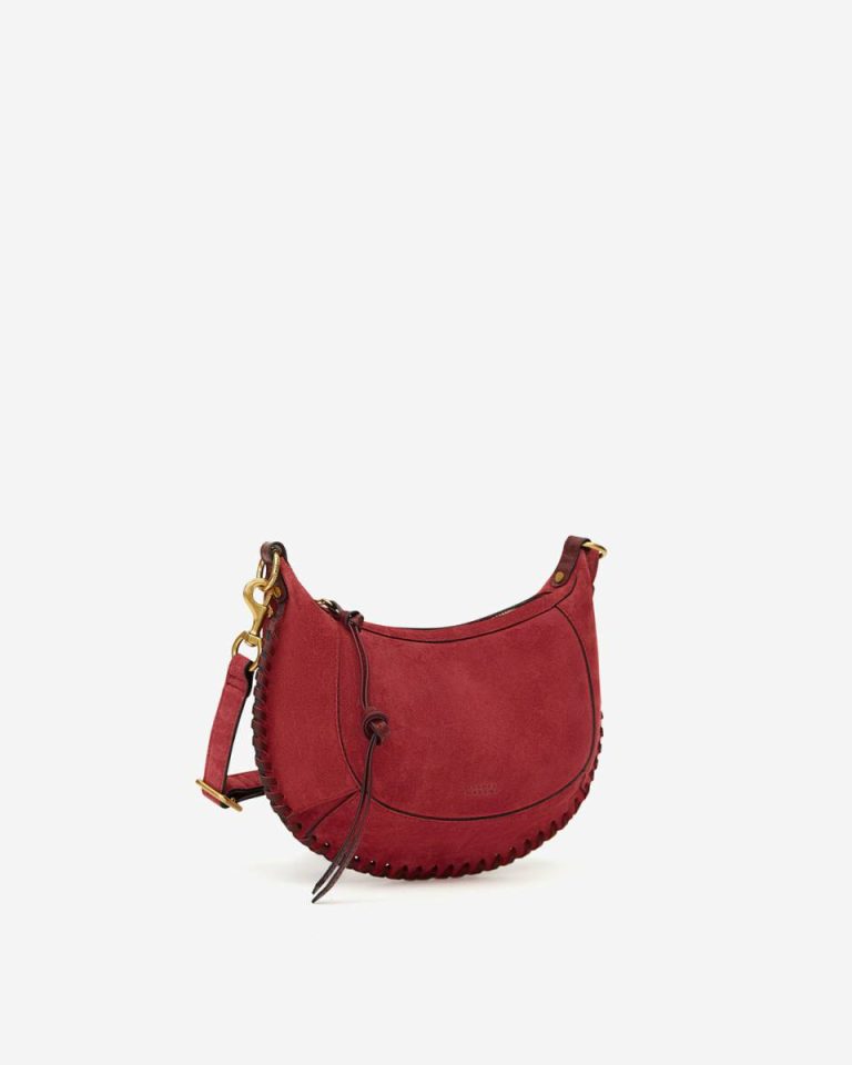 Isabel Marant Women Oskan Moon Bag Berry Crossbody Bags