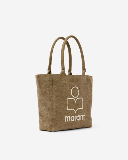 Isabel Marant Women Tote Bags Dark Khaki Small Yenky Bag