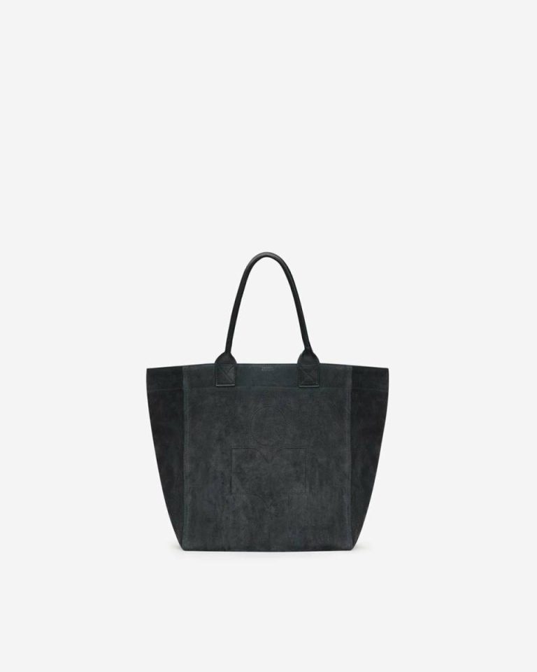 Isabel Marant Women Yenky Small Leather Bag Anthracite Tote Bags - Image 3