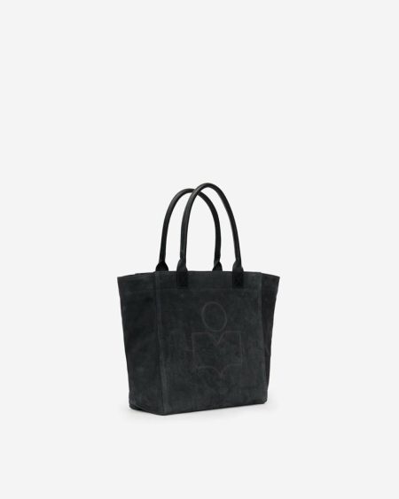 Isabel Marant Women Yenky Small Leather Bag Anthracite Tote Bags