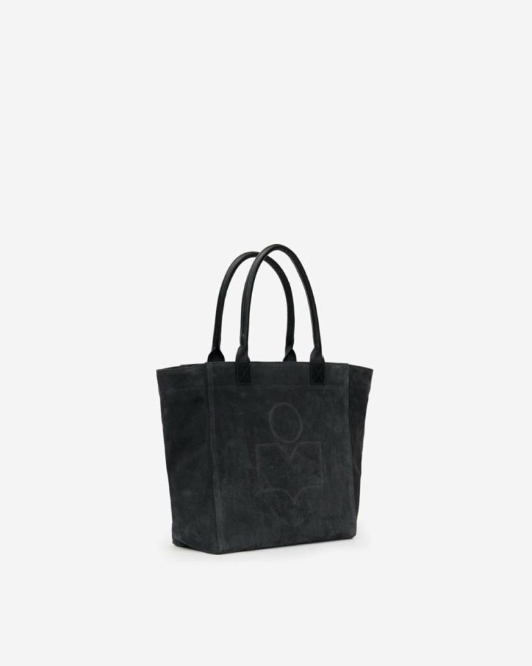 Isabel Marant Women Yenky Small Leather Bag Anthracite Tote Bags