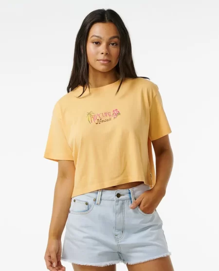Island Crop Tee Rip Curl Women Tees & Tanks