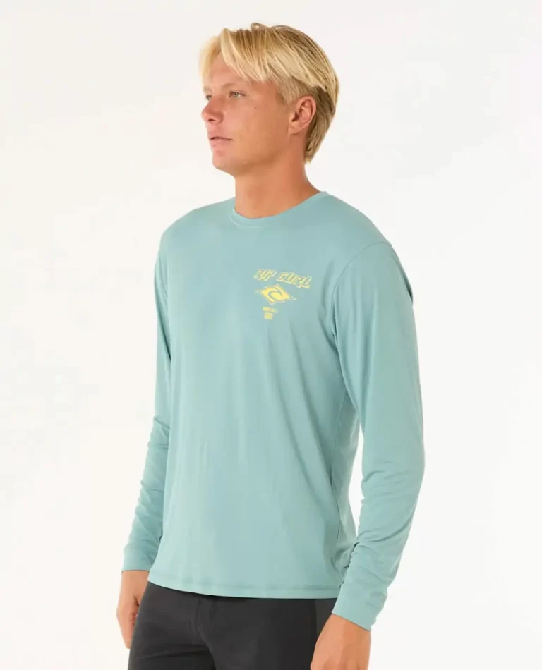 Jackets Vests & Bottoms Mens Icons Surflite Uv Long Sleeve Rash Guard Rip Curl - Image 2