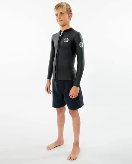 Kids Dawn Patrol Long Sleeve Front Zip Jacket Rip Curl Springsuits