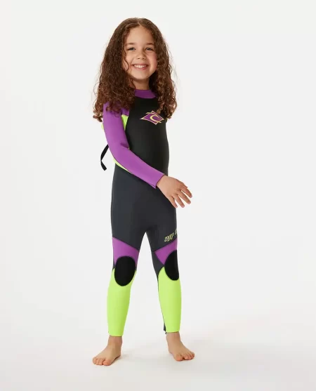 Kids Fullsuits Rip Curl Groms Omega 4/3 Back Zip Fullsuit Wetsuit
