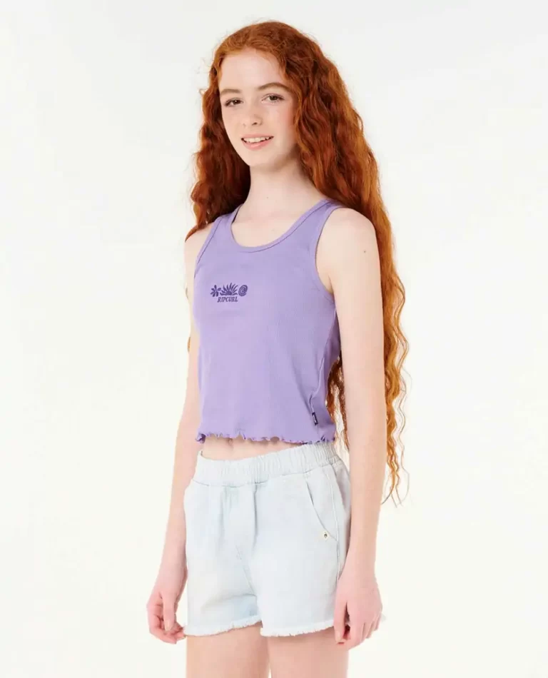 Kids Neon Isles Rib Tank Rip Curl Tops & Tees - Image 3