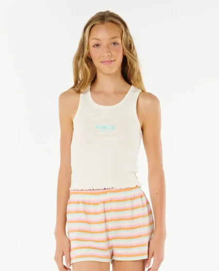 Kids Neon Isles Rib Tank Rip Curl Tops & Tees