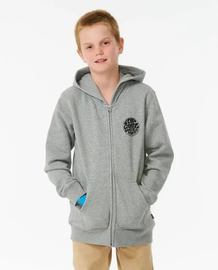 Kids Rip Curl Hoodies & Fleece Wetsuit Icon Zip Through Hood