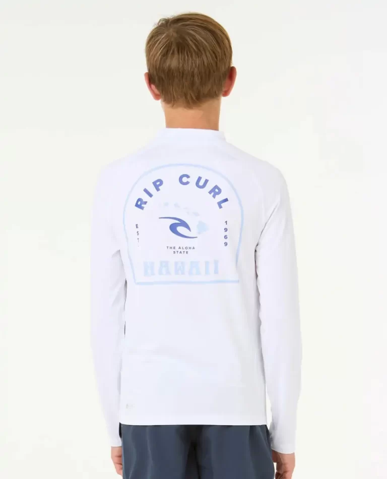 Kids Rip Curl Island Vibe Upf Long Sleeve Rash Guards & Vest - Image 3