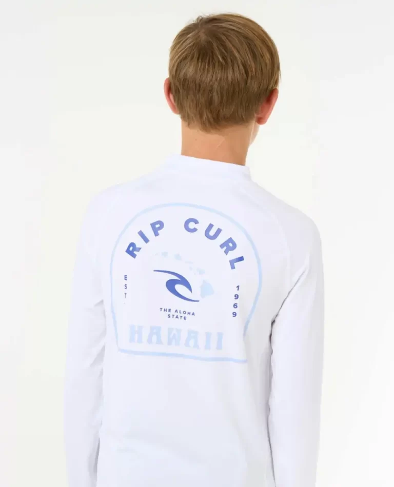 Kids Rip Curl Island Vibe Upf Long Sleeve Rash Guards & Vest - Image 5