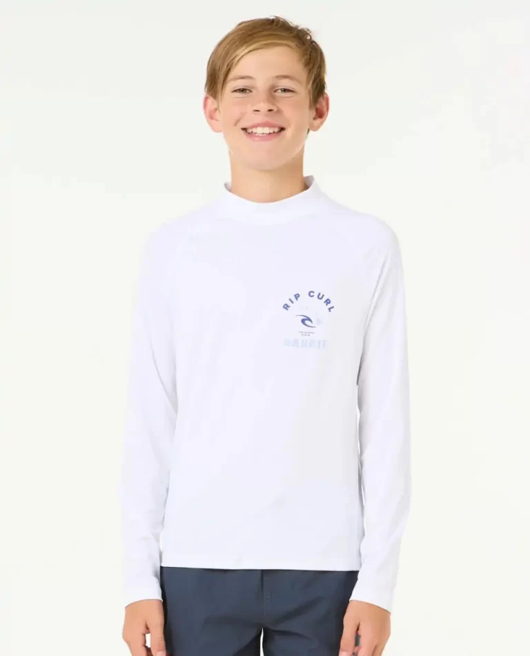 Kids Rip Curl Island Vibe Upf Long Sleeve Rash Guards & Vest