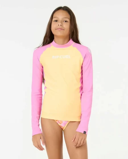 Kids Rip Curl Rash Guards & Vest Classic Surf Long Sleeve Rash Guard