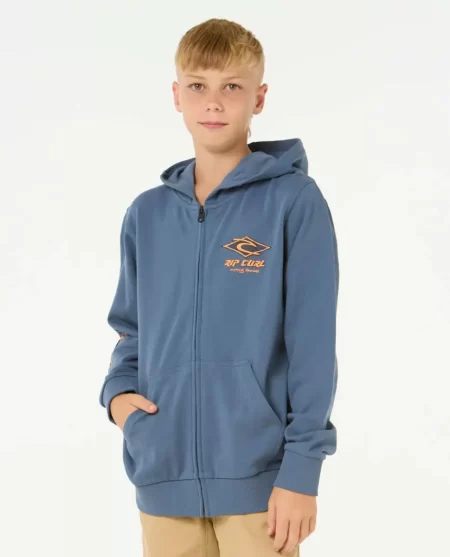 Kids Rip Curl Raw Energy Zip Through Hood Hoodies & Fleece