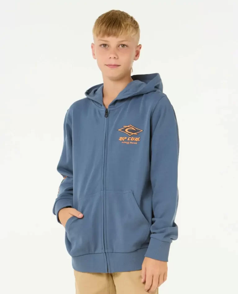 Kids Rip Curl Raw Energy Zip Through Hood Hoodies & Fleece