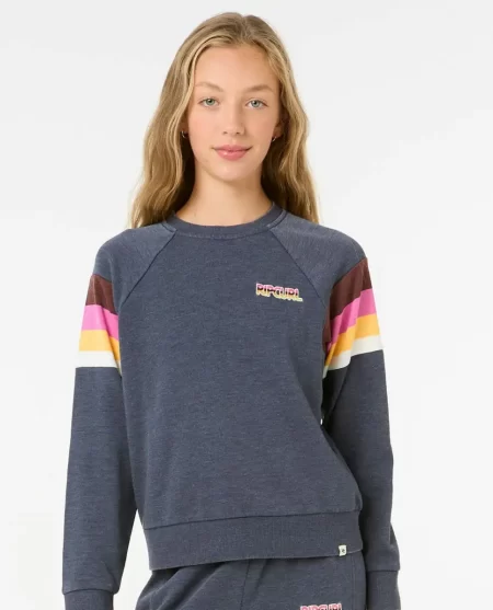 Las Dalias Raglan Crew Kids Rip Curl Hoodies & Fleece